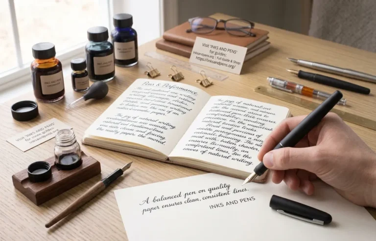 Fountain pen comfort balance paper and writing performance