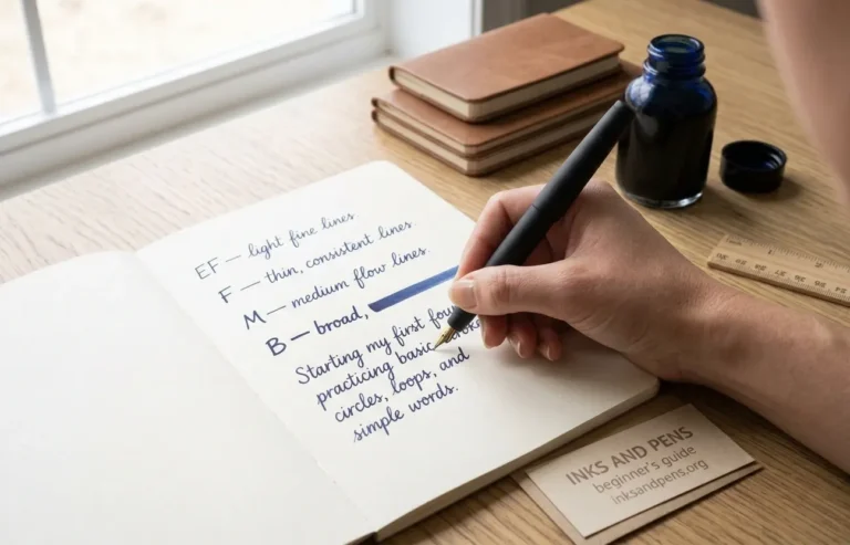 How to write correctly with a fountain pen